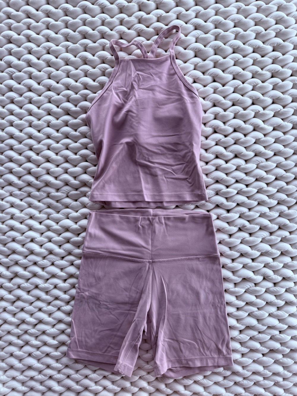 Aritzia Lavender Two-Piece Active Set